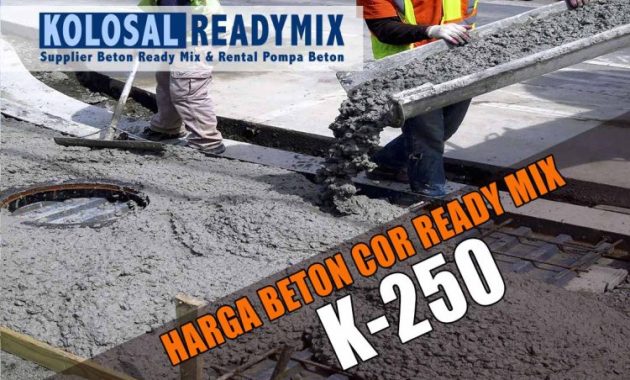 harga beton cor ready mix K250