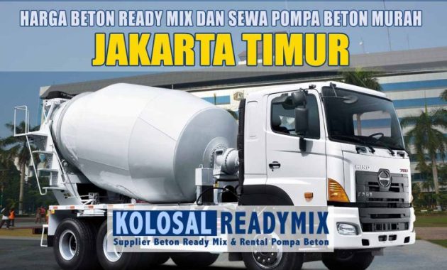 harga beton ready mix jakarta timur